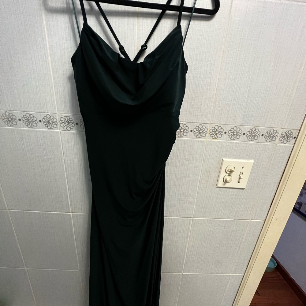 Emerald Green Floor Length Gown